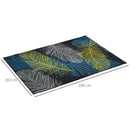 Tappeto Moderno per Interni 200x140 cm in Poliestere Effetto Vellutato Piume