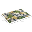 Tappeto Moderno per Interni 200x140 cm in Poliestere Effetto Vellutato Multicolore