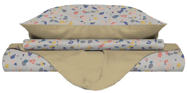 online Doppelseitiger Bettbezug mit Kissenbezügen mit Hintergrunddruck