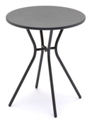 Tavolino da Giardino Ø60x70 cm in Ferro Taddei Taby Grigio Scuro