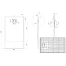 Piatto Doccia in Acrilico Fosterberg Azalea Antracite Varie Misure