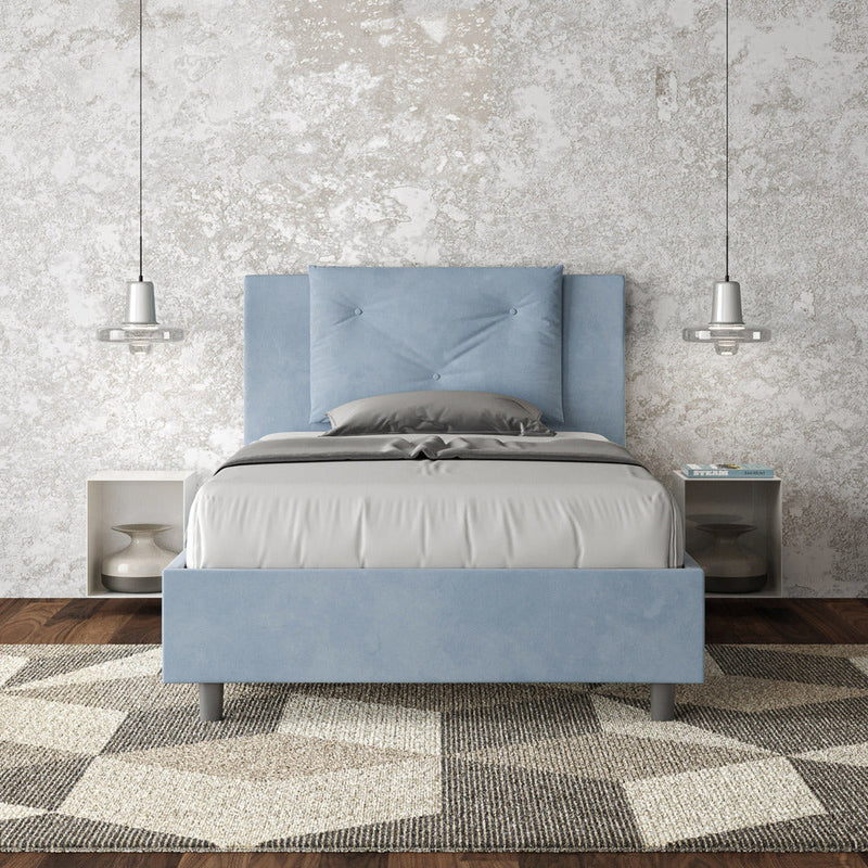 Letto Singolo Appia Azzurro Varie Misure