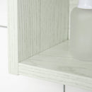 Armadietto a Specchio per Bagno con Ripiani Regolabili 3 Porte e Mensola 90x15x75 cm Bianco