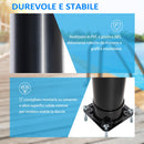 Doccia Solare da Giardino 35L con Miscelatore e Lavapiedi Nera