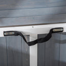 Gabbia Pieghevole per Cani Max 15 Kg 84,5x51,4x61 cm in Legno Bianco e Grigio