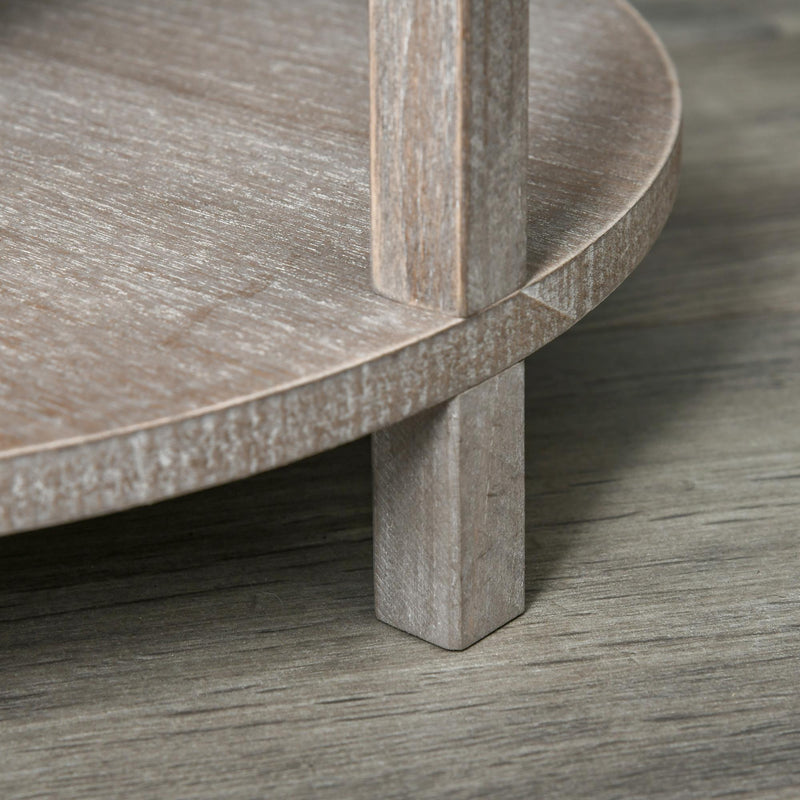 Lampada da Terra 3 Ripiani 35x35x154 cm E27 in Legno e PVC