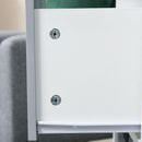 Libreria 4 Cassetti 3 Ripiani 76x30x173 cm in MDF e Truciolato Bianco e Grigio