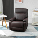 Poltrona Relax Massaggiante 80x96x97 cm con Telecomando Marrone