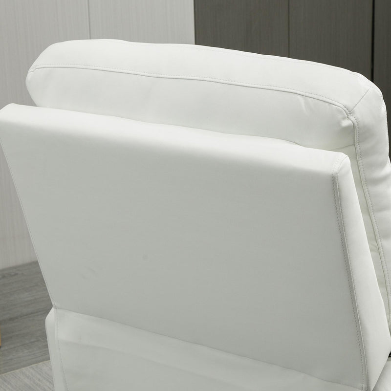 Poltrona Relax Massaggiante 93x76x98 cm con Telecomando Bianca