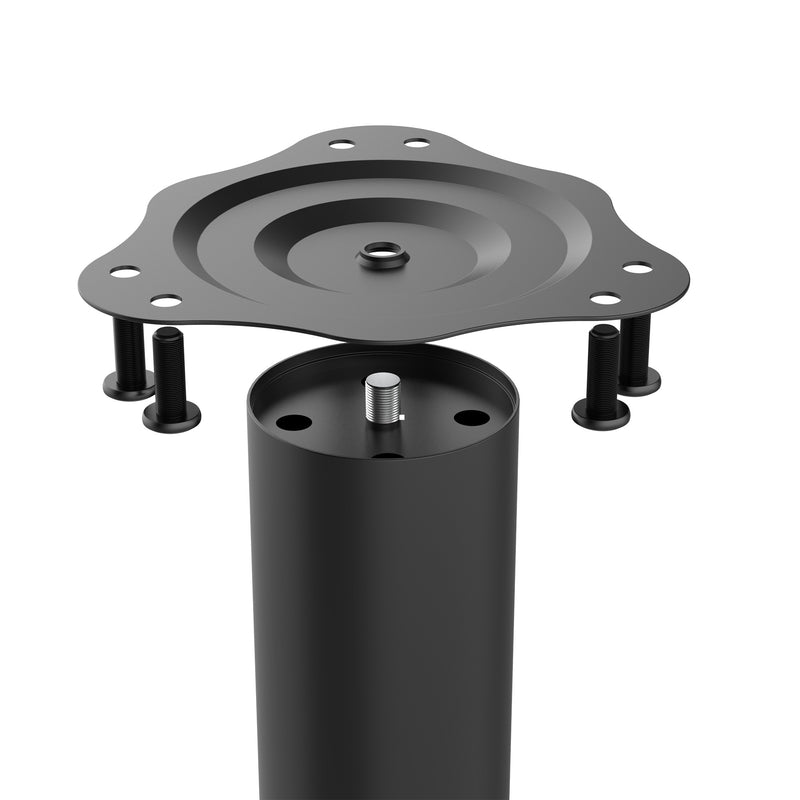 Set 4 Gambe Tavolo Ø6 x 72L cm in Acciaio Nero