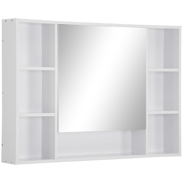 prezzo Badezimmer-Wandschrank mit Spiegeltür 100 x 15 x 70 cm aus weißem MDF