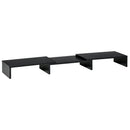 Supporto Monitor 80-117x23,5x10 cm in MDF Nero