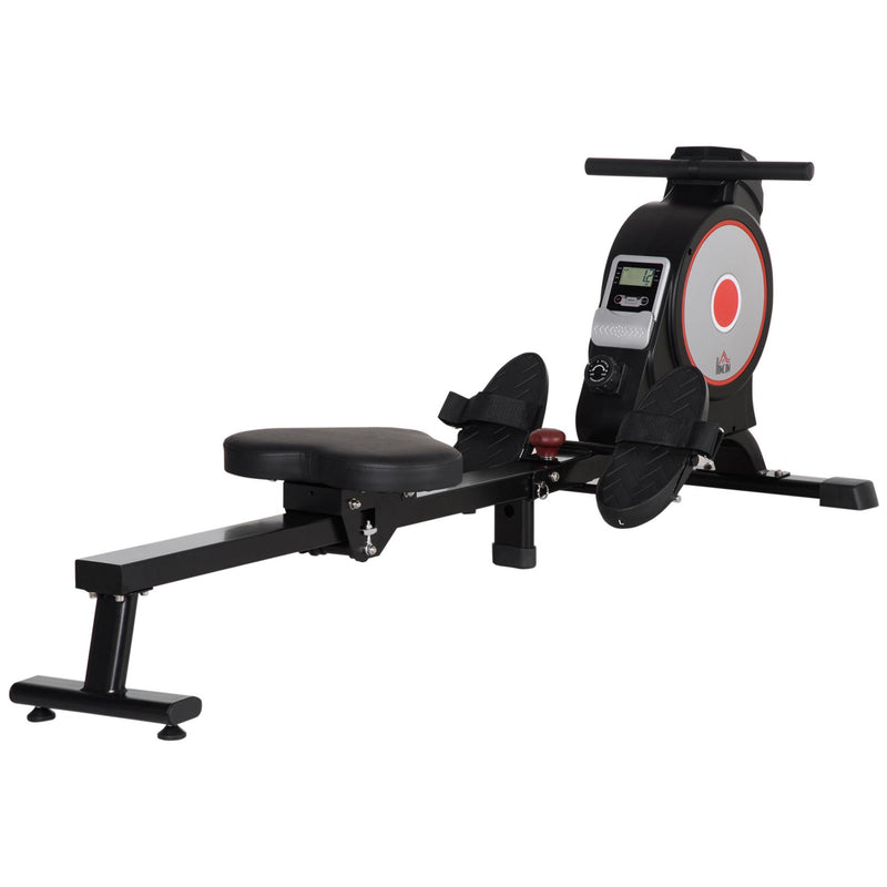 Vogatore per Fitness 180x48x60 cm in Acciaio e ABS Nero