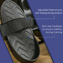 Vogatore per Fitness 180x48x60 cm in Acciaio e ABS Nero