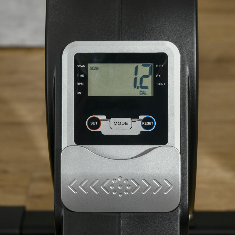 Vogatore per Fitness 180x48x60 cm in Acciaio e ABS Nero