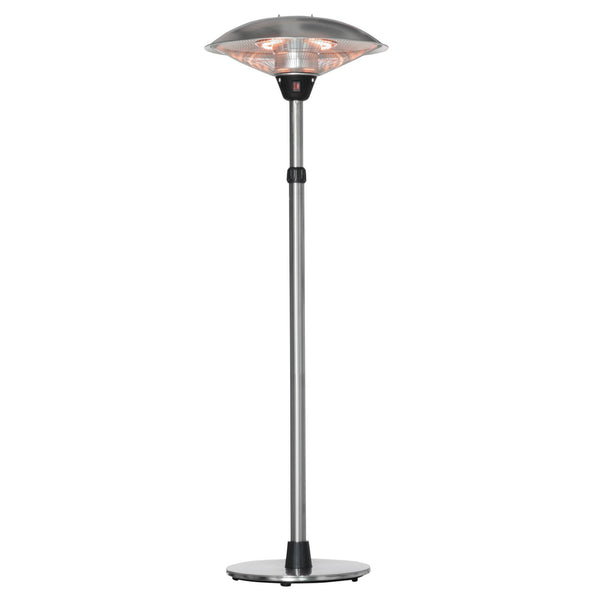 Außenheizer Mushroom 3000W 3 Temperaturen in Stahl und Silber Aluminium sconto