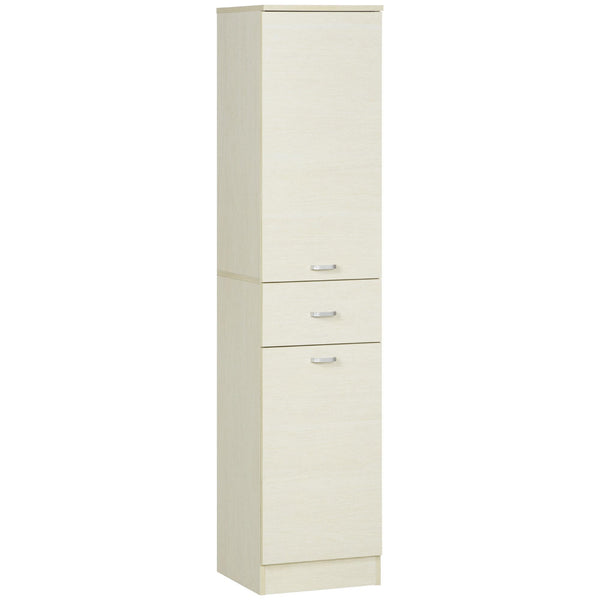 Säulenschrank für Badezimmer 34x34x150 cm 2 Türen 1 Schublade Holzfarbe prezzo