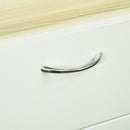 Mobile Buffet per Cucina 102x48x180 cm in  Truciolato Bianco e Legno