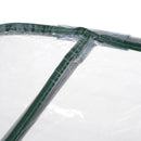 Set 2 Piante Artificiali Clematide Ø30x32 cm con Gancio e Vasi Fiori Bianco e Rosa