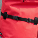 Carrello per Bicicletta Pieghevole 53x43x110 cm con Borsa da Trasporto in Tessuto Oxford Rosso