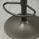 Set 2 Sgabelli Bar 35x36x64-85 cm con Poggiapiedi in Similpelle Marrone