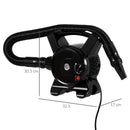 Soffiatore per Cani 2400W Velocità e Temperatura Regolabili Nero