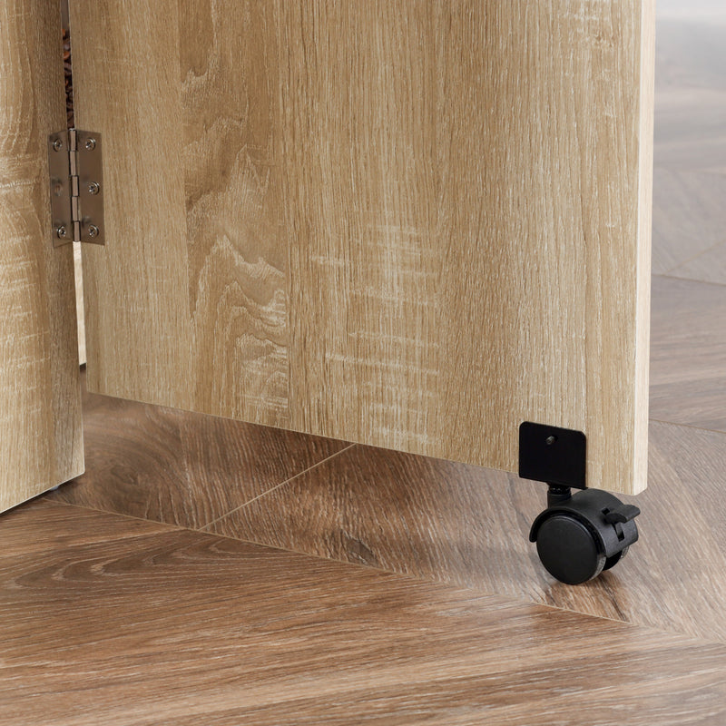 Tavolo Pieghevole Salvaspazio 140x80x74 cm in Legno Truciolato Naturale