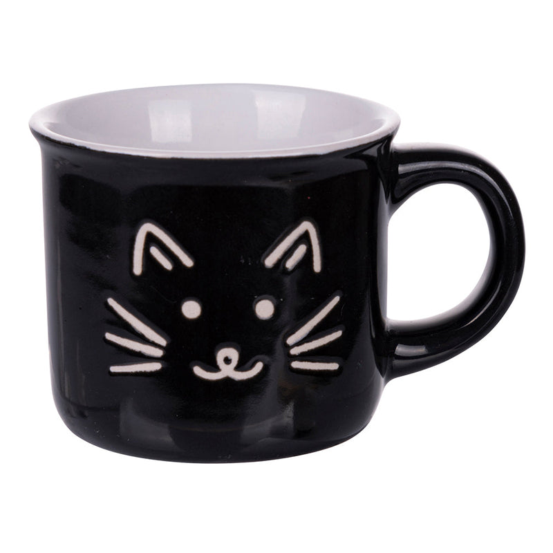 Set 6 Tazzine da Caffè Ø6,4x5,5 cm in Gres VdE Tivoli 1996 Love Cat