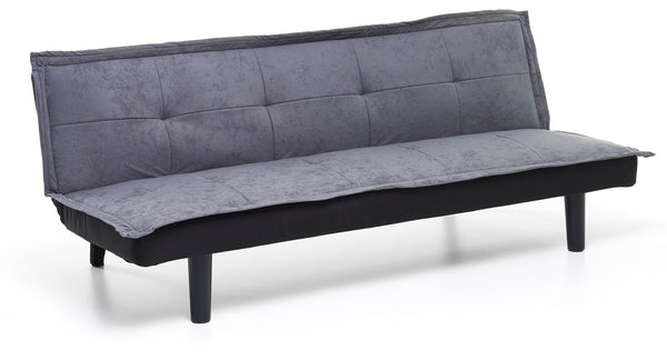 acquista 3-Sitzer Schlafsofa 184 x 75 x 68 cm in grauem Stoff