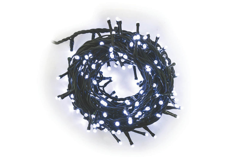 Luci di Natale 100 LED 4m Bianco da Interno Soriani