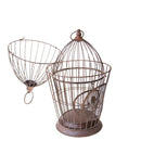 Set 2 Gabbie Metallo 37x37 H 83 cm