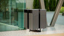 Portarifiuti Quadruplo Carenato su Base Coperto con Serratura 4 Contenitori da 53 L 85x78x107,5 cm Grigio Antracite