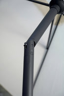 Ombrellone da Giardino 3x2 m Palo Ø48 mm Telo in Polietilene Ecrù