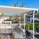 Pergola da Giardino 5,45x3m in Alluminio con Copertura in Policarbonato Kraus Edera