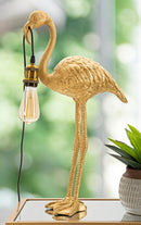 Lampada da Tavolo Flamingo 37x19x59 cm in Poliresina 