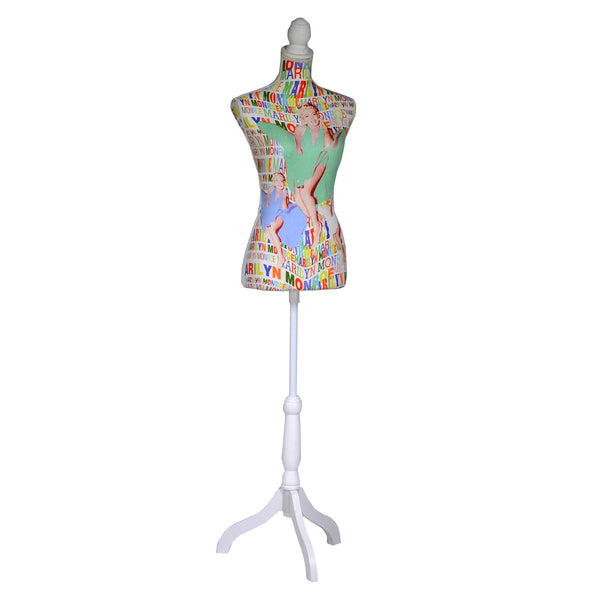 Mannequin-Trägerin aus Holz 37x23H168cm Adami Farbige Schriften sconto