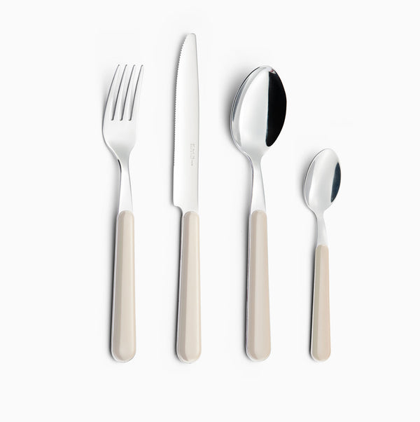Servizio Set di Posate 24 pezzi in Acciaio Inox Eme Brio Avorio 18 prezzo