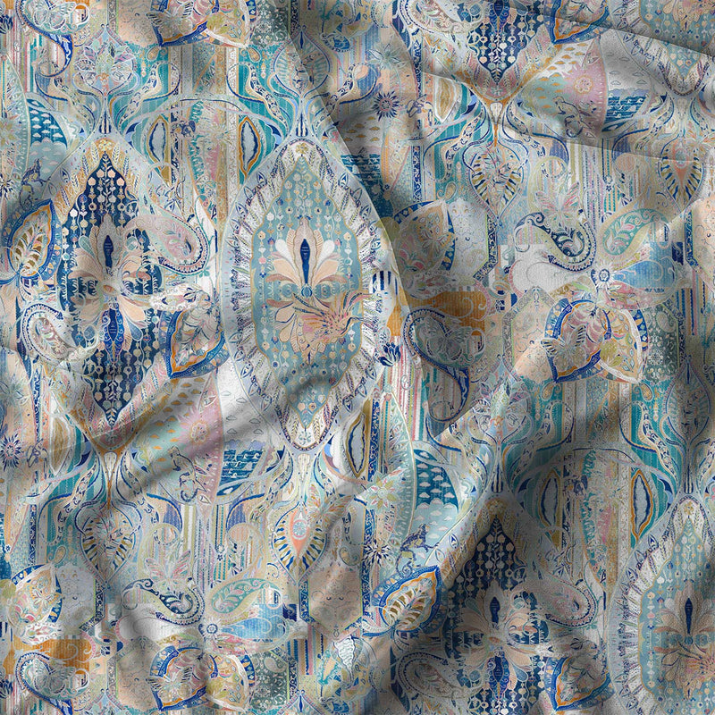 Copripiumino Matrimoniale con Federe Stampato in Puro Cotone Carma