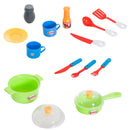 Cucina Giocattolo per Bambini Blu e Grigio 
