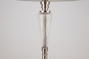 Lampada da terra Neoclassic in Metallo e Vetro Alicante Nickel