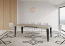  Tavolo Allungabile 140-400x90x77 cm Flame Cashmere Telaio Antracite