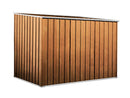 Casetta Box da Giardino in Lamiera di Acciaio Porta Utensili 260x185x192 cm Enaudi Legno