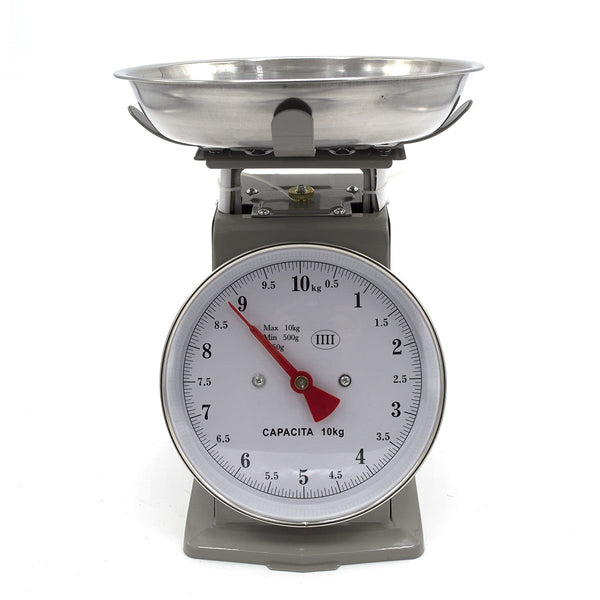 sconto Analoge Küchenwaage Max 10 Kg aus grauem Metall