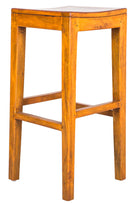 Sgabello 35x35xH75 cm in Legno Collezione Hollywood Multicolor e Marrone