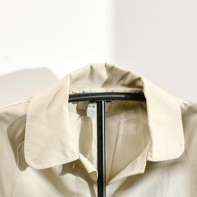 Appendiabiti da Terra 46x35x152 cm in Legno e Acciaio con Mensola e Gruccia Nero