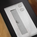 Camino a Bioetanolo da Pavimento 60x26x50 cm in Metallo e Vetro Nero