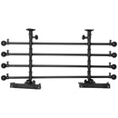 Griglia Divisoria per Auto 85-140x40-50 cm in Ferro e ABS Nero