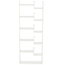 Libreria 6 Livelli 11 Scaffali 61x23x162,6 cm in MDF e Truciolato Bianco