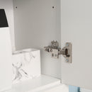 Mobile Bagno 2 Ante 1 Cassetto 30x28x180 cm in Legno Bianco