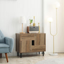 Mobile  2 Ante 2 Cassetti 76,5x39,5x64,5 cm in Legno Naturale